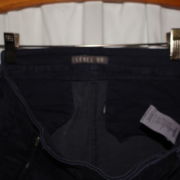 Level 99 Blue Jeans Frances Lacey Double Welt Zip Pocket Size 29 Blue Womens - Picture 10 of 13